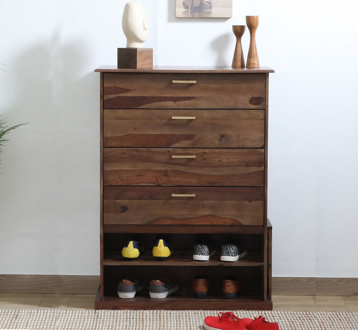 Luxe Wooden 6-Tier Shoe Cabinet