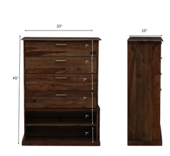 Luxe Wooden 6-Tier Shoe Cabinet