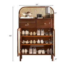 Alankar Wooden Shoe Cabinet