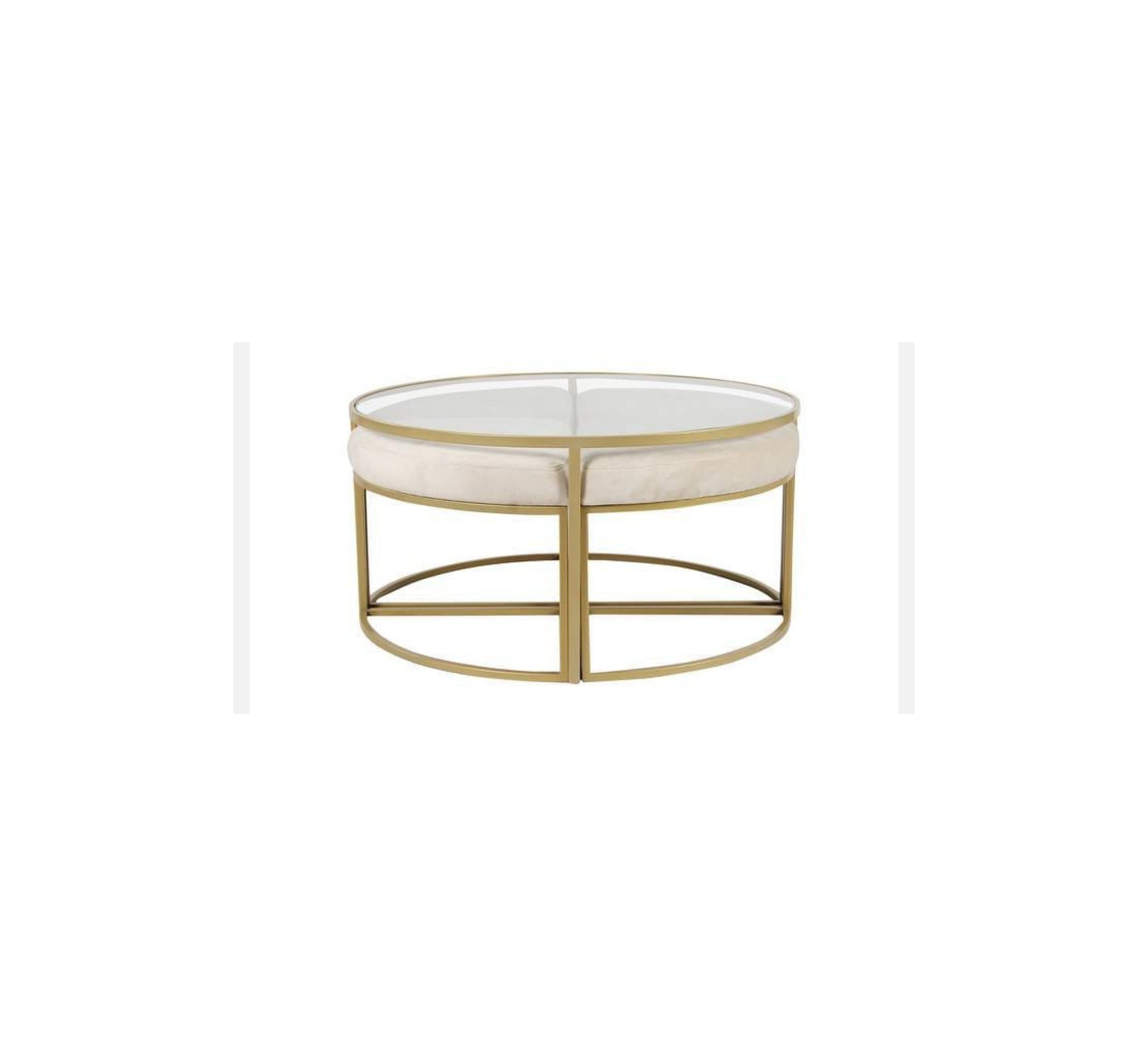 Adya Metal Nesting Centre Tables with Seating