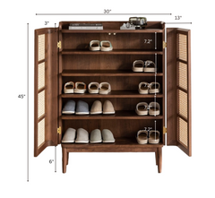 Vyut 45" Wooden Shoe Cabinet_CUSTOM