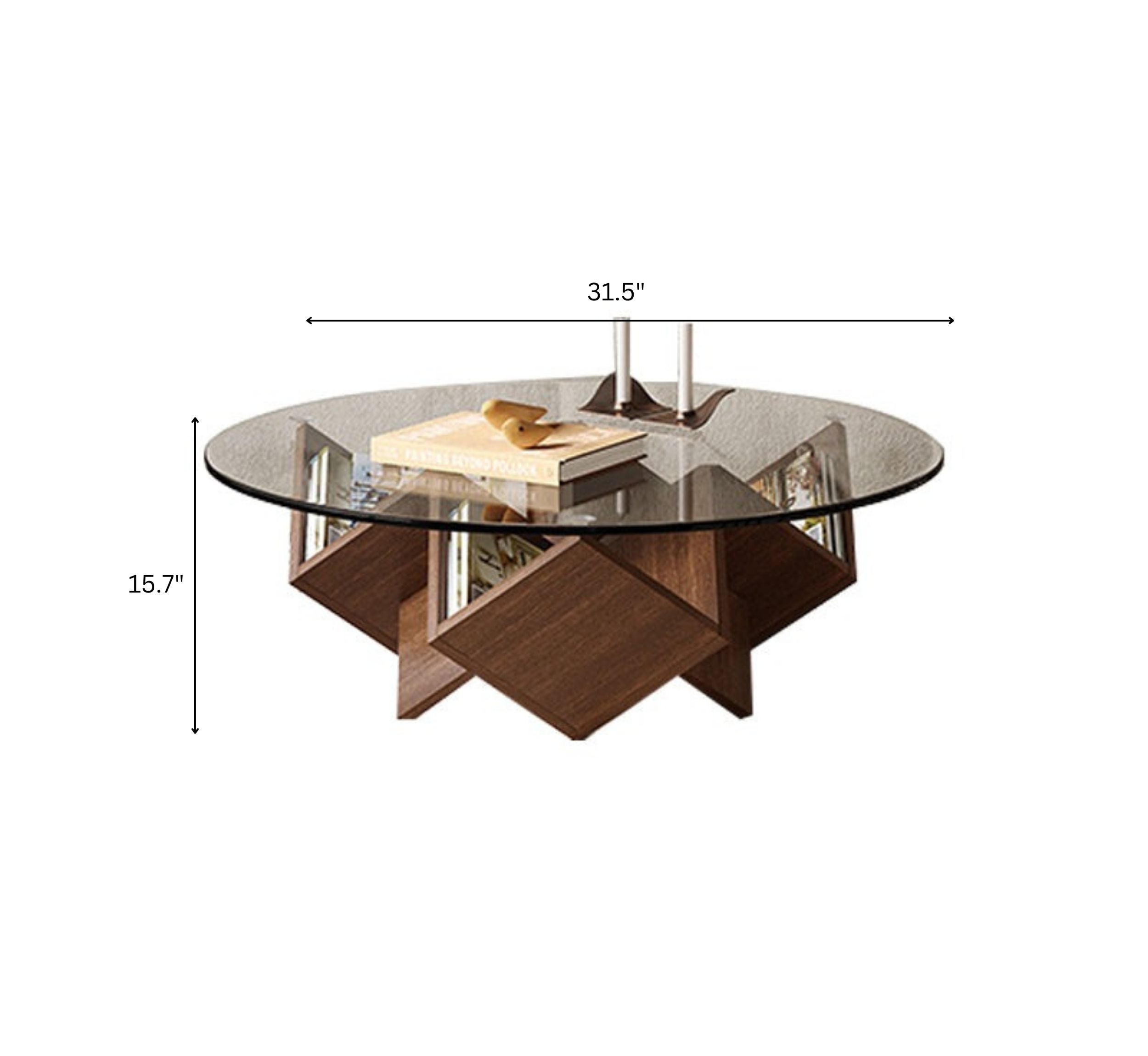 Zina Wooden Storage Centre Table