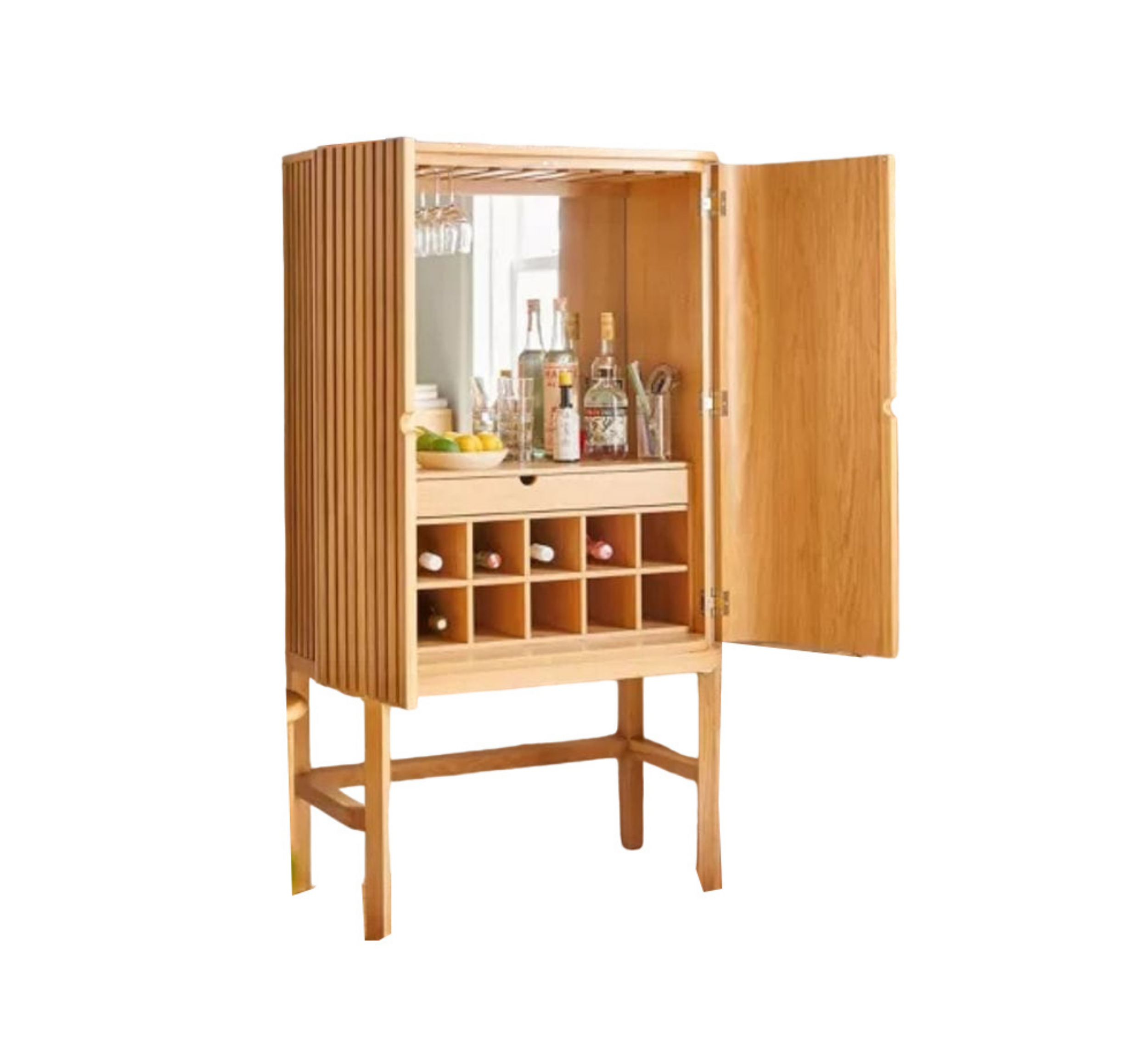 Alchemy 66" Wooden Bar Cabinet