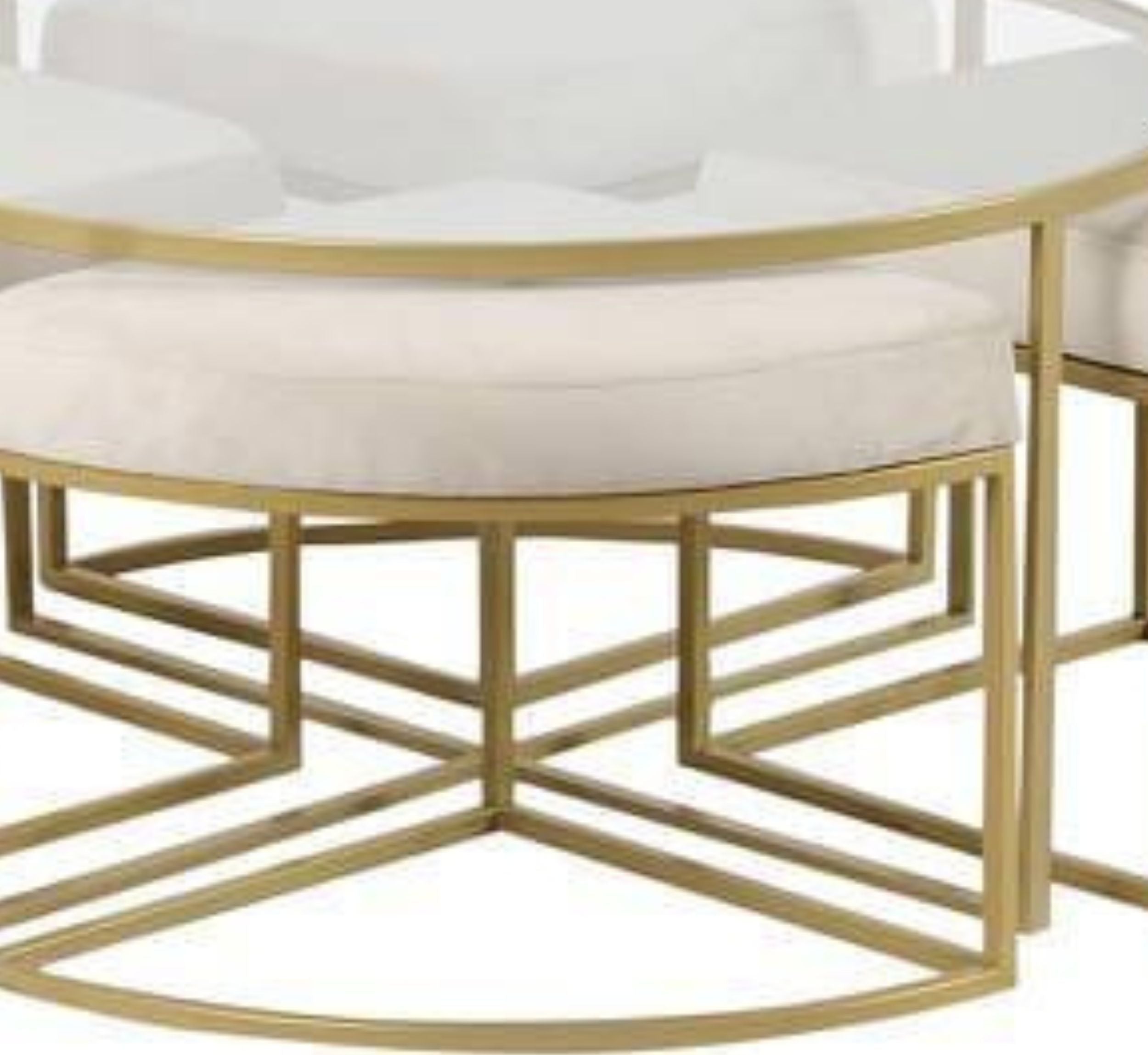 Adya Metal Nesting Centre Tables with Seating