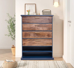 Maritime Wooden 6-Tier Shoe Cabinet