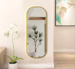 Capsule Metal Floor Mirror