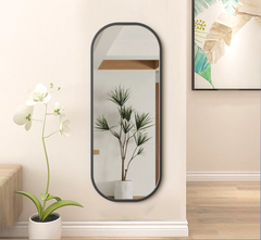 Capsule Metal Floor Mirror