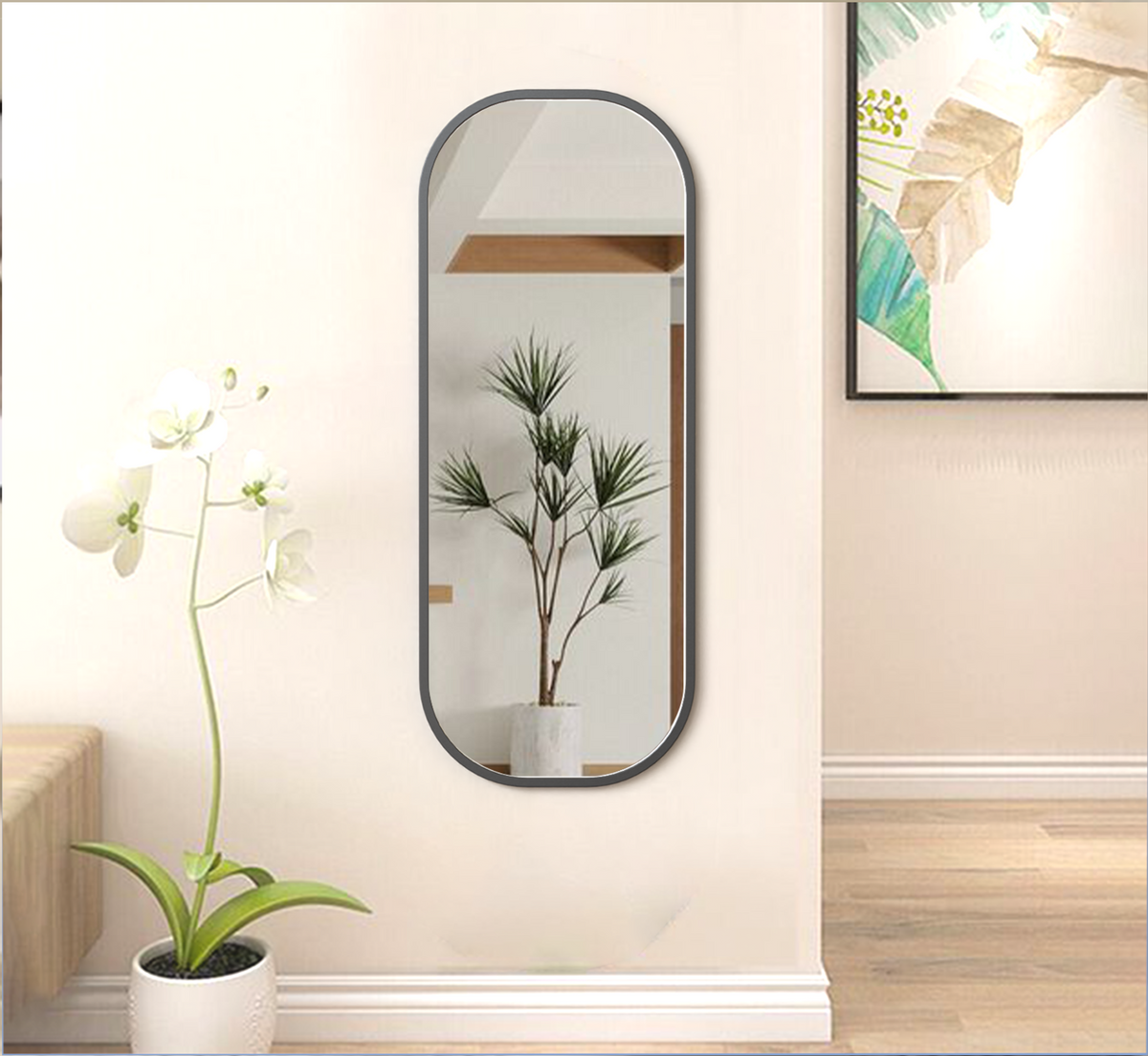 Capsule Metal Wall Mirror