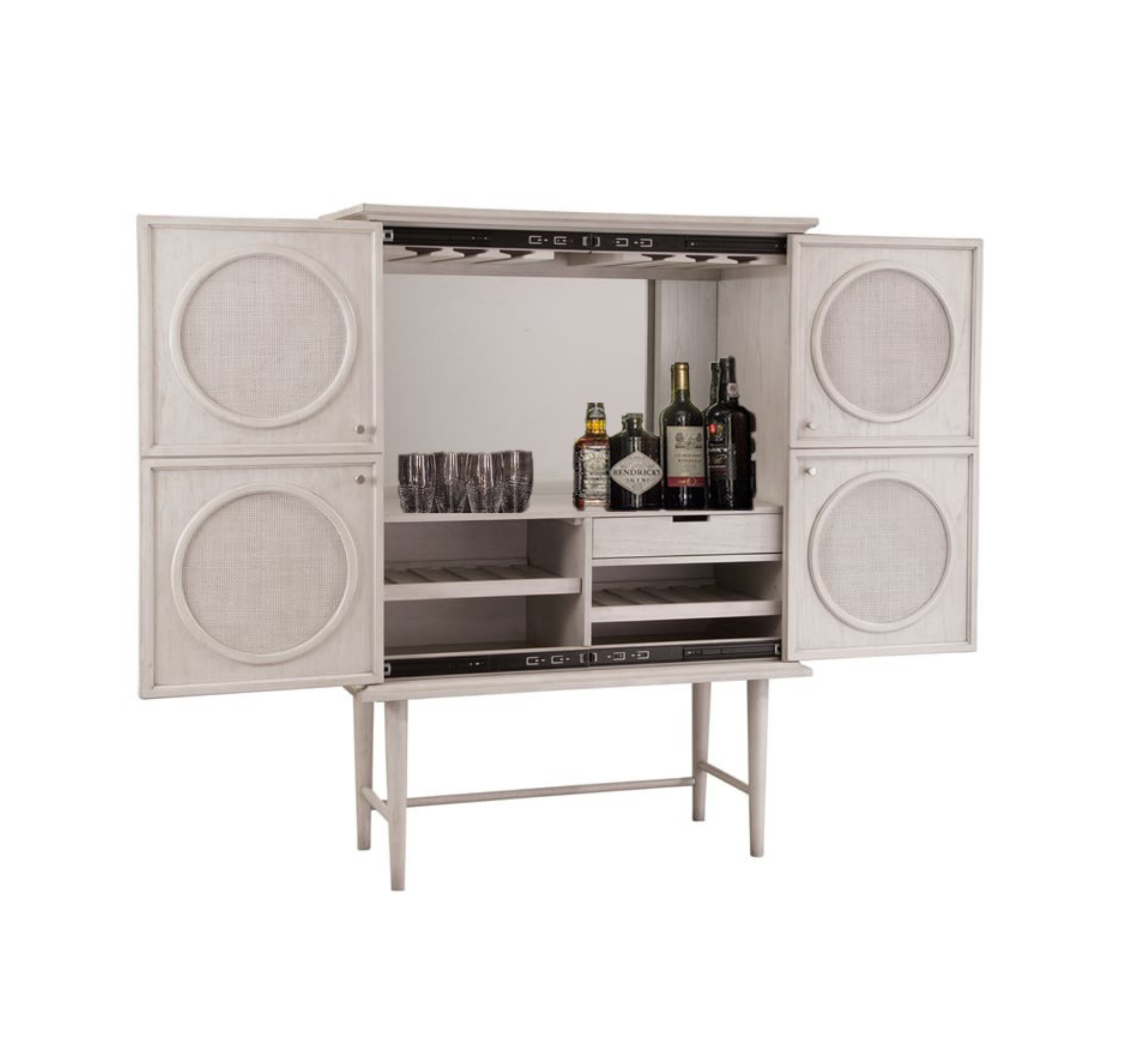 Aakarsh 66" Wooden Bar Cabinet