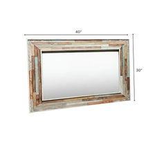 Parque Wooden Wall Mirror