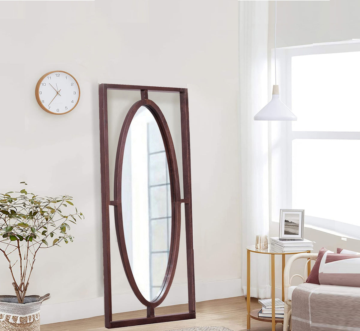 Ethan Wooden Wall Mirror