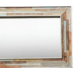 Parque Wooden Wall Mirror