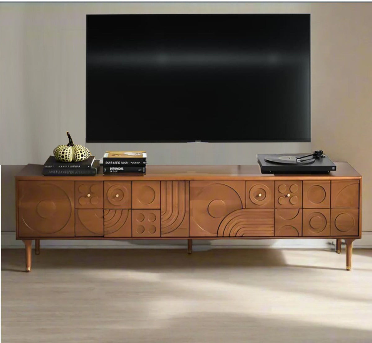 Aks Wooden 6FT TV Console