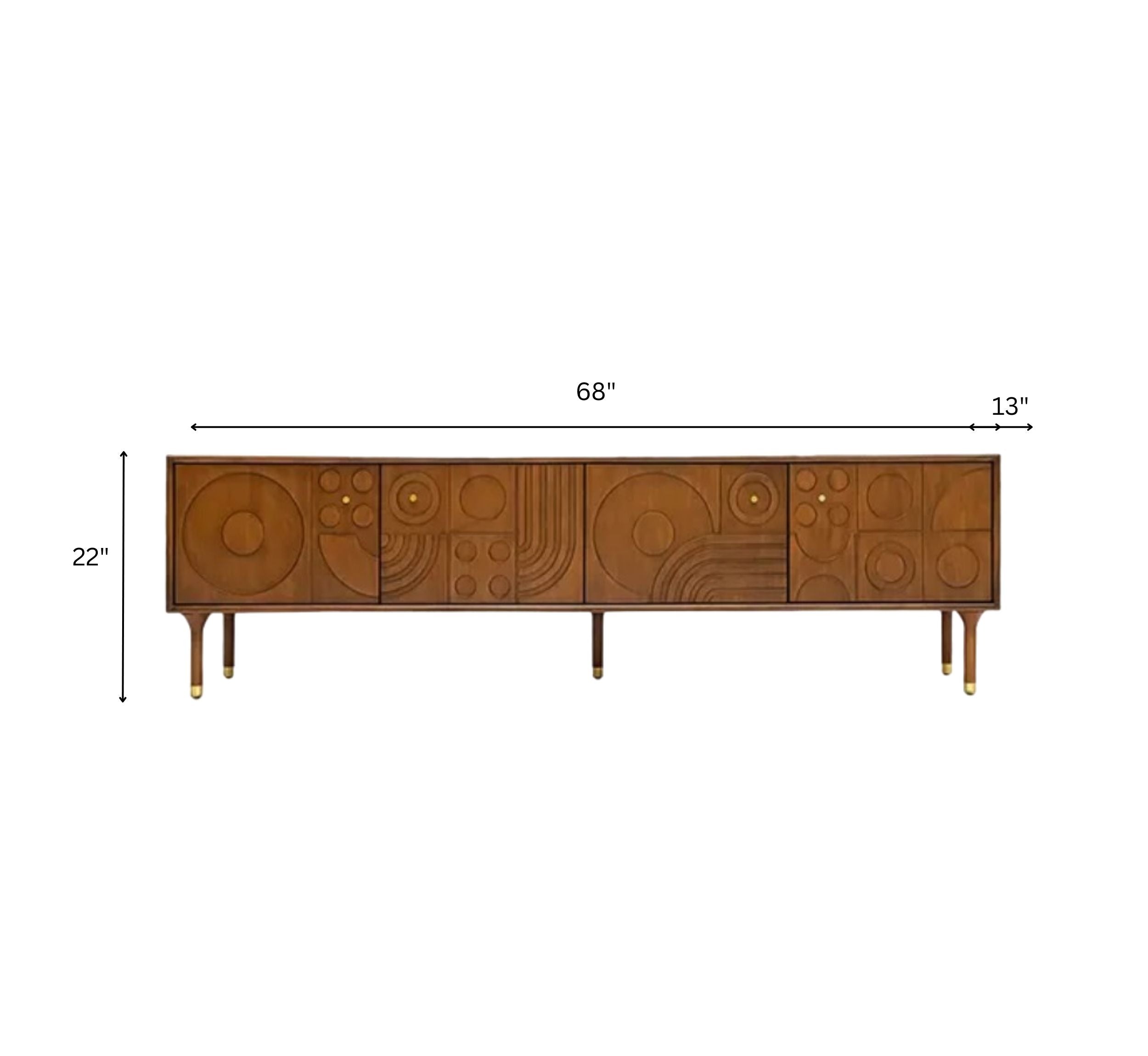 Aks Wooden 6FT TV Console