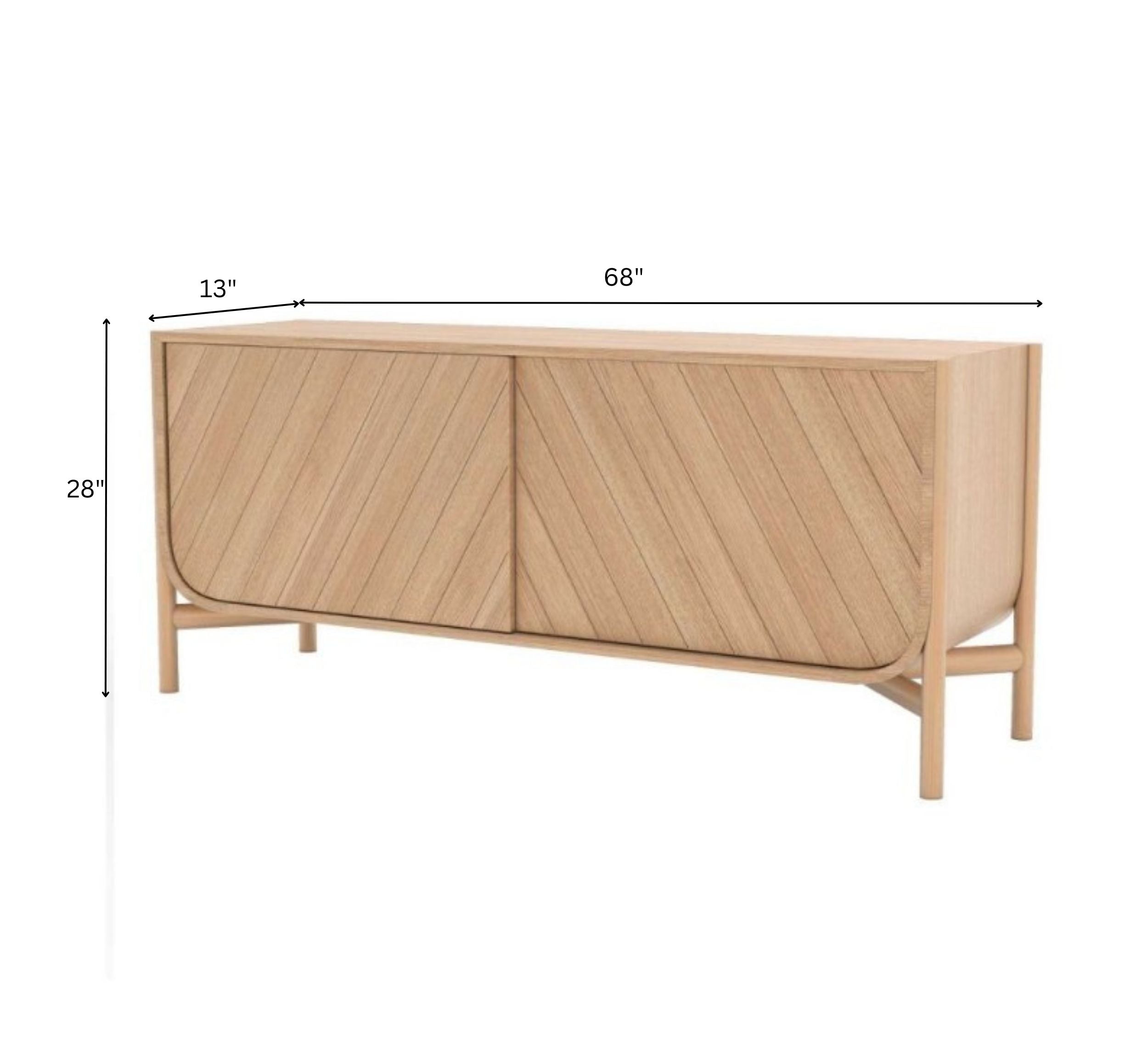 Panache Wooden 6FT TV Console