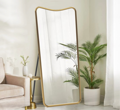 Amour Metal Floor Mirror with Stand