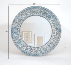 Aakrit Wooden Wall Mirror