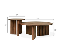 Sloan Wooden Nesting Centre Tables