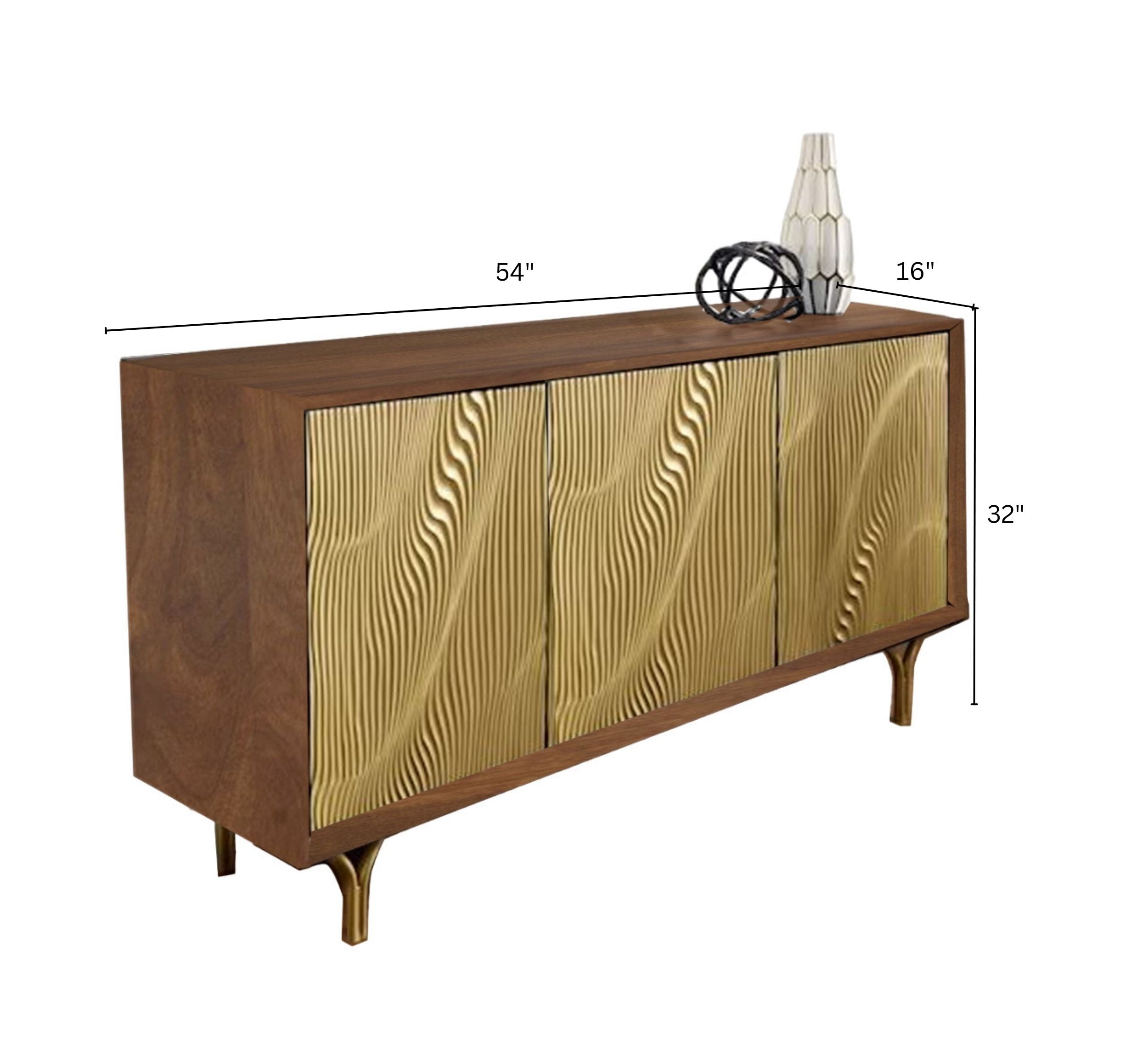 Eclectic Wooden 70" Sideboard