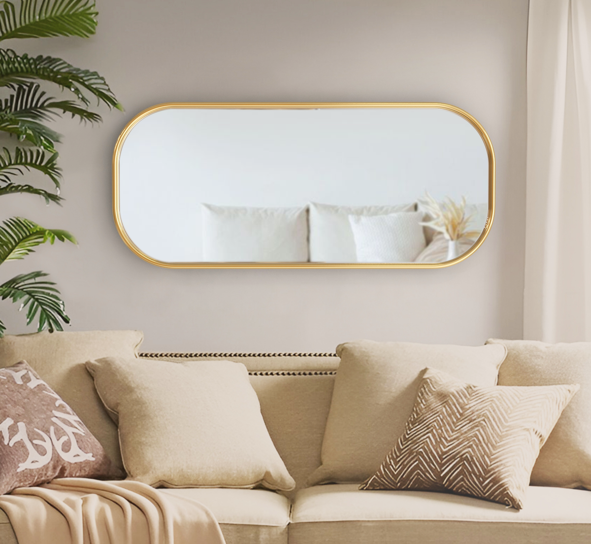 Capsule Metal Wall Mirror