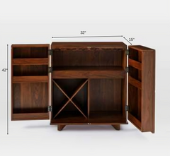 Sloan 42" Wooden Bar Cabinet