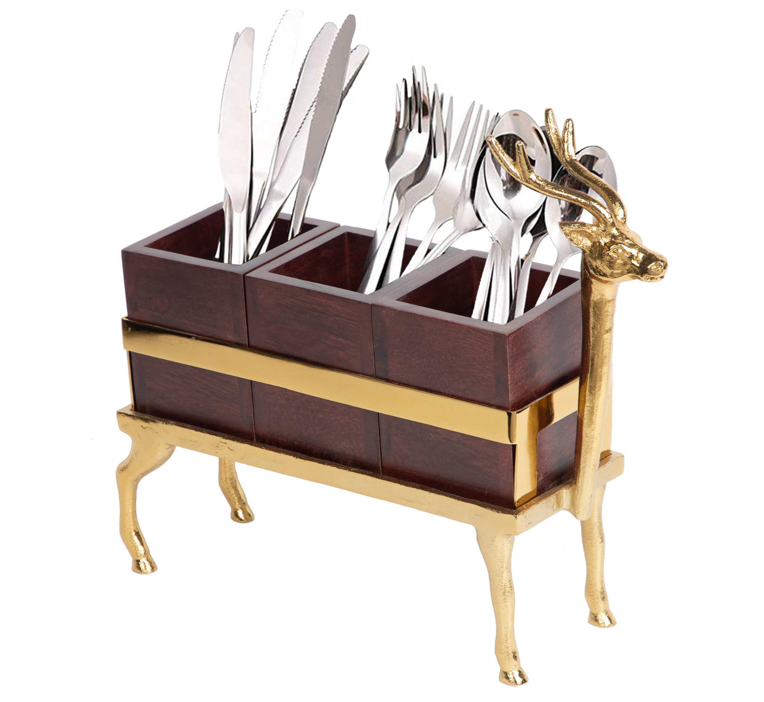 Character S/3 Wooden Cutlery Holder