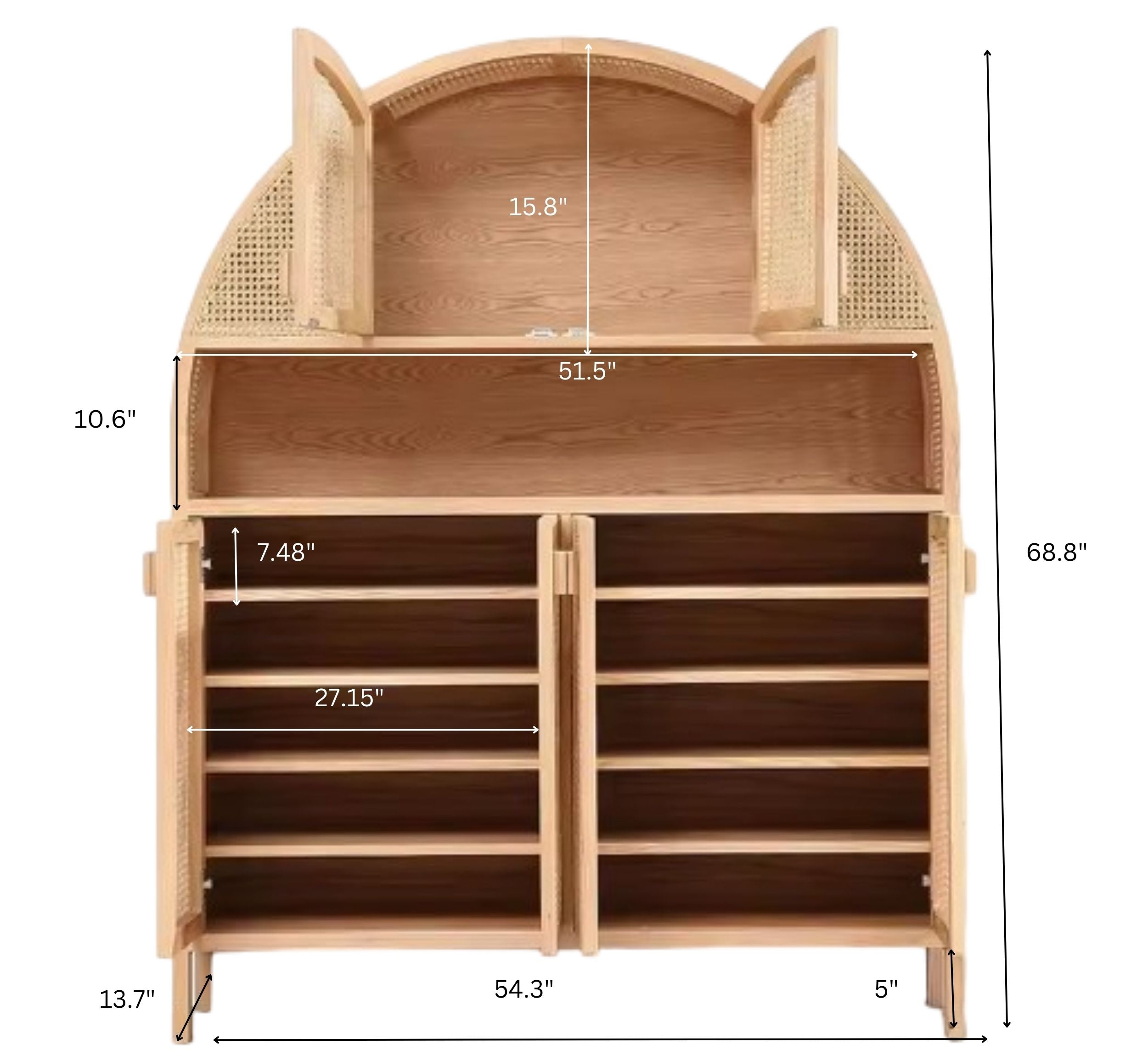 Ratn Wooden Full Size Crockery Cabinet