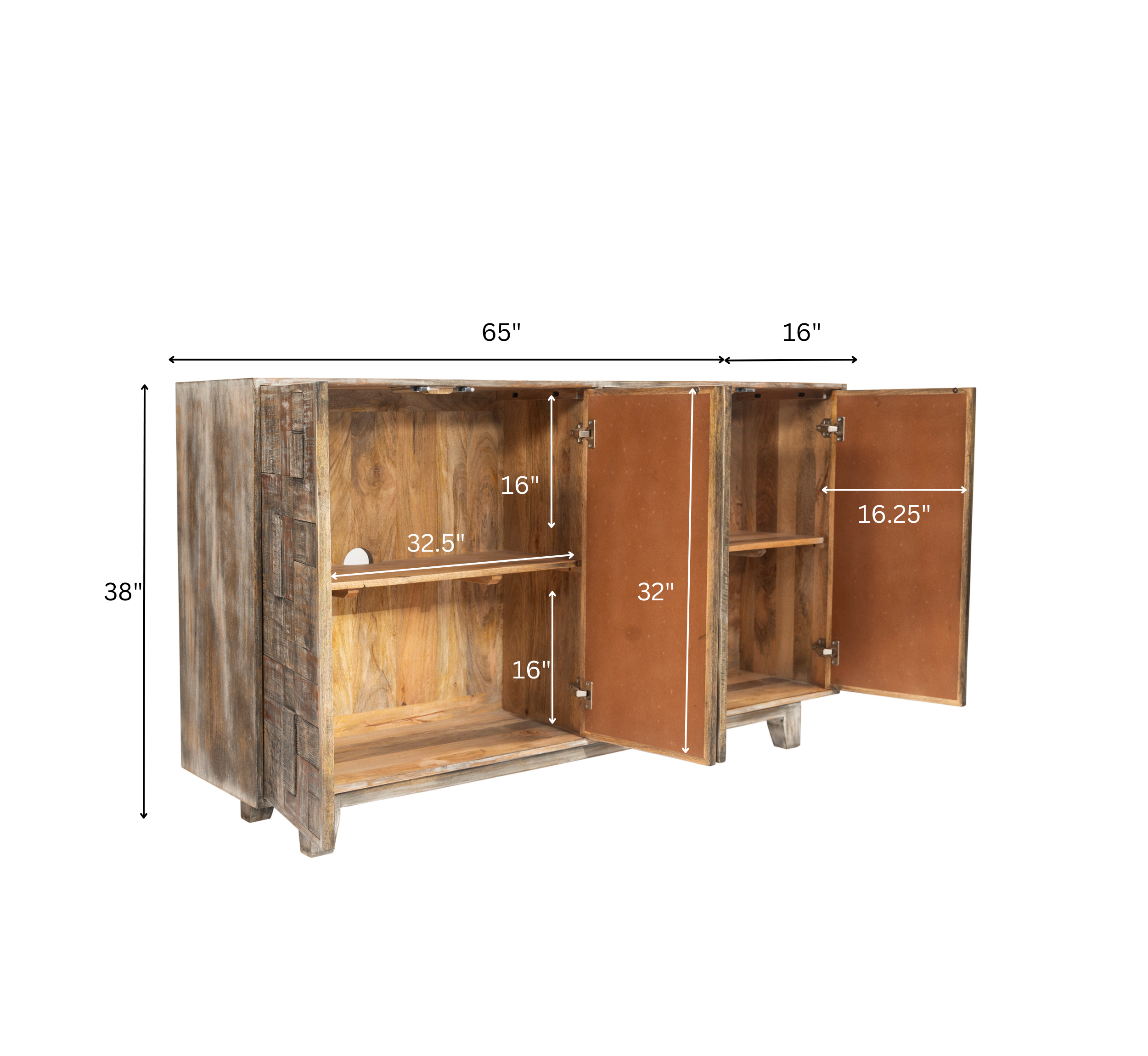 Parque Wooden 65" Sideboard