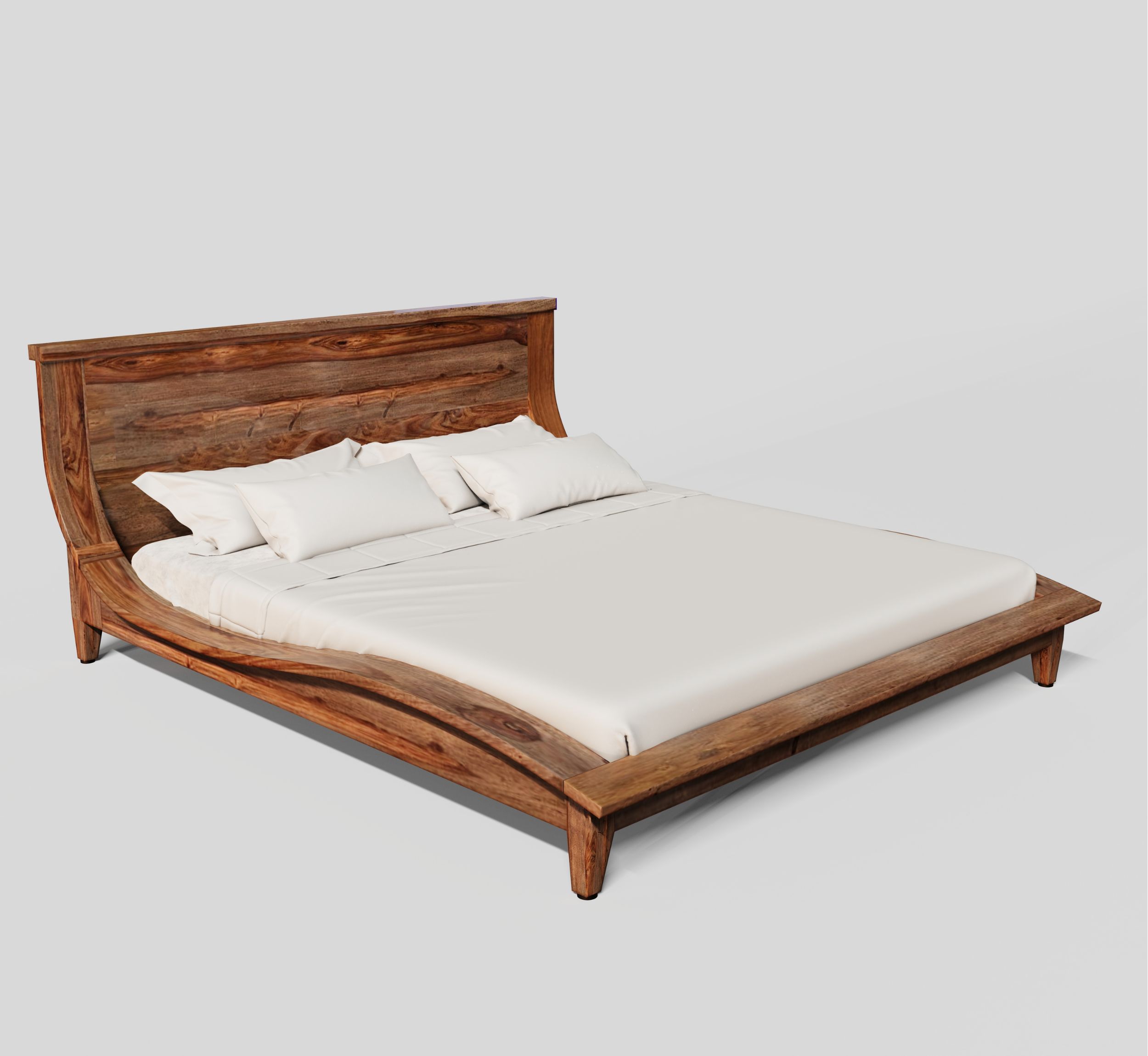 Luxe 100% Solid Wood Bed