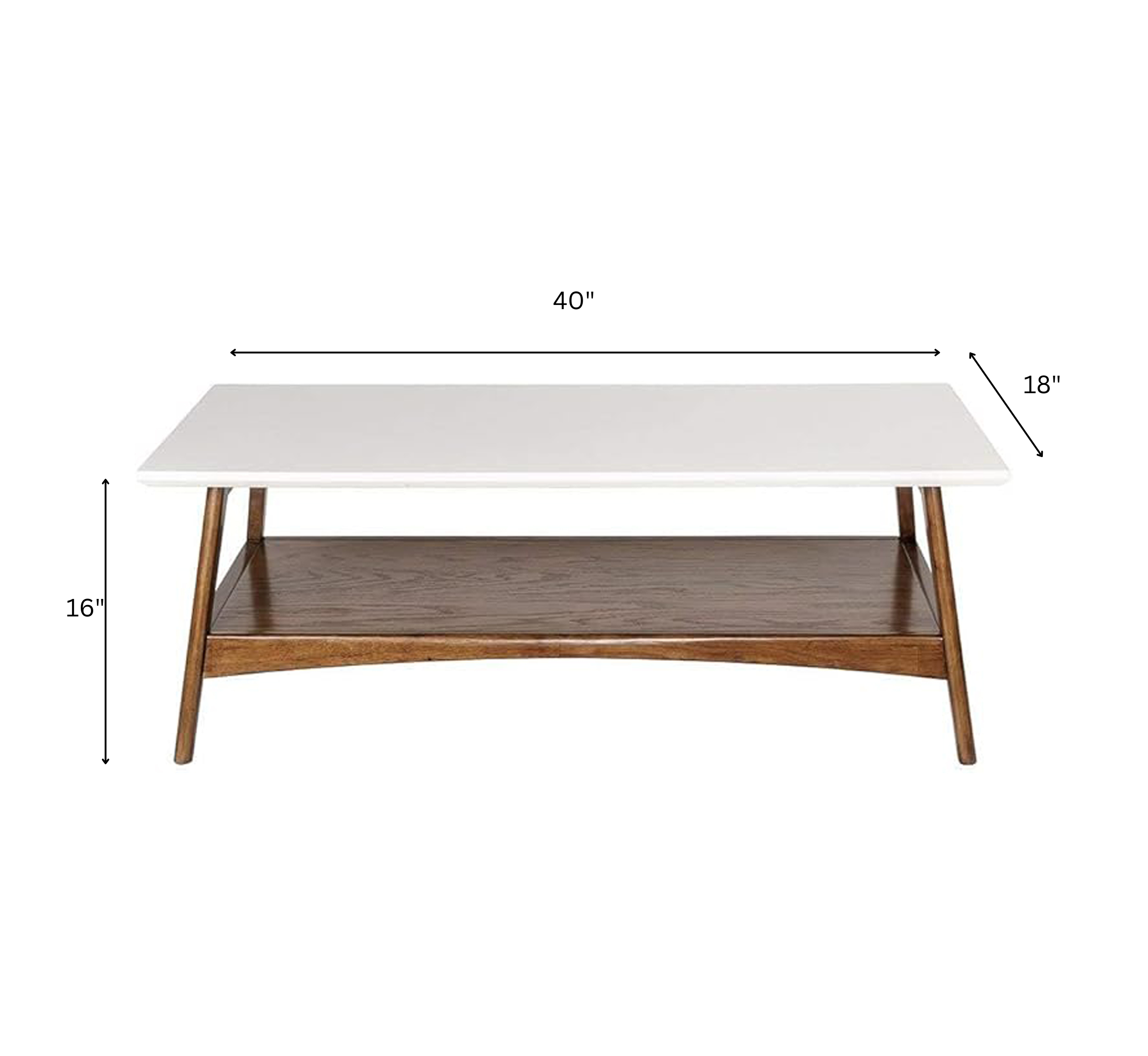 Iksha Wooden 2-Tier Centre Table