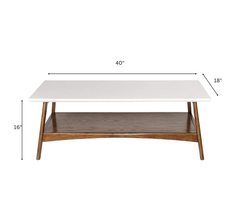 Iksha Wooden 2-Tier Centre Table