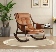 Reeva Leather Rocking Chair