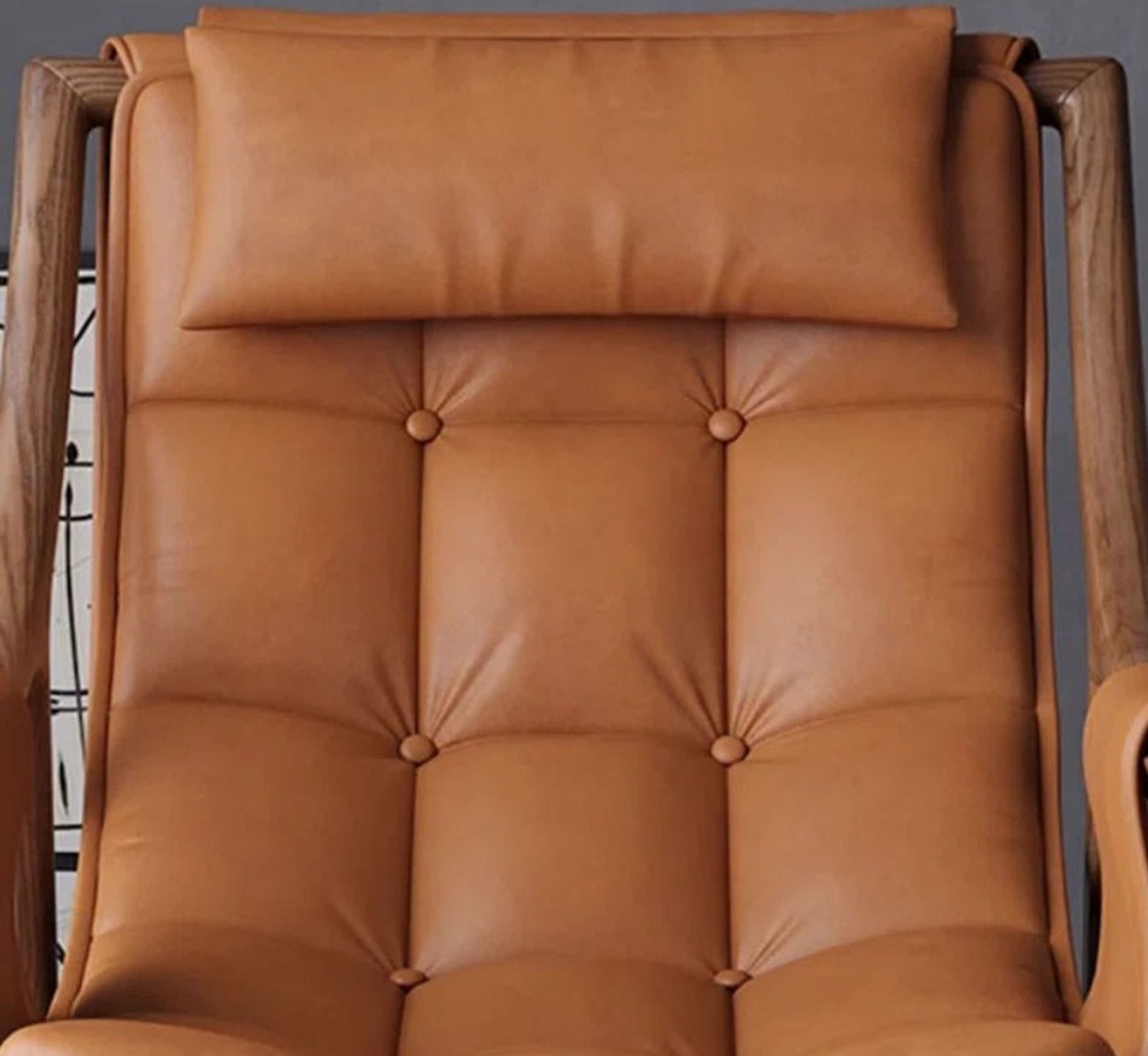 Reeva Leather Rocking Chair