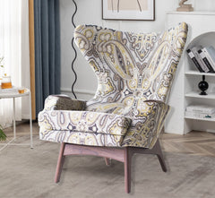 Keerat Trendy Plush Wing Chair