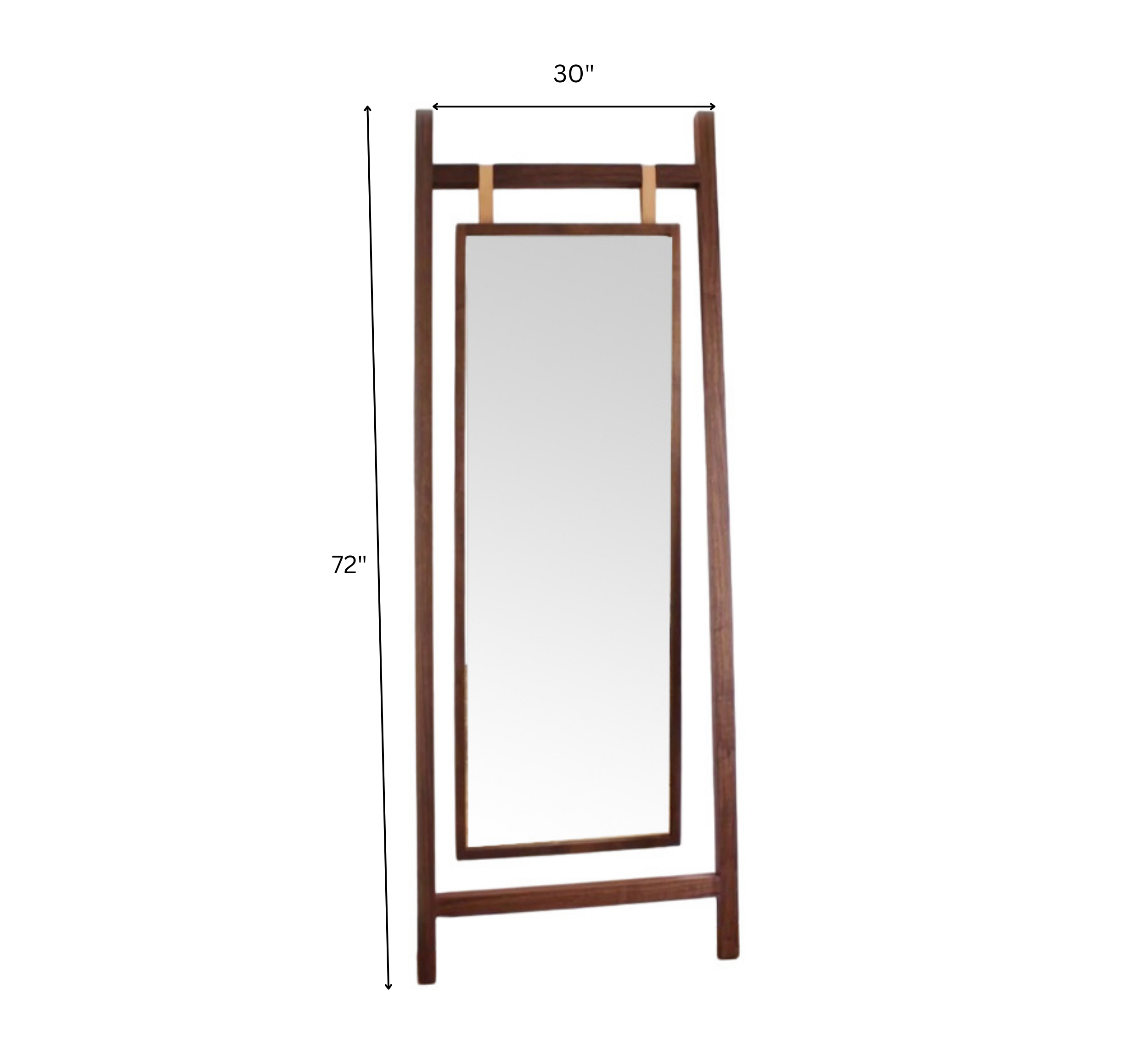 Elevated Wooden 6FT Mirror