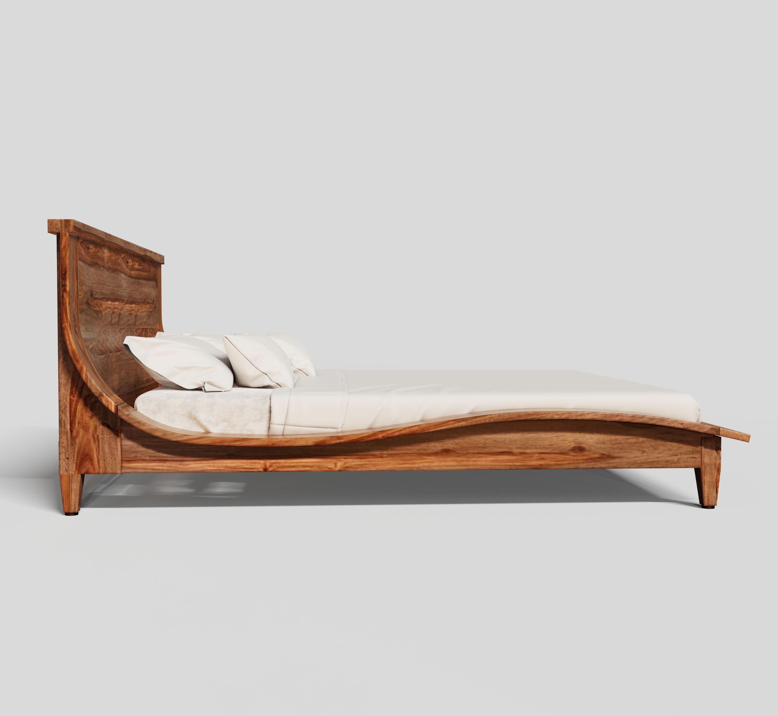 Luxe 100% Solid Wood Bed