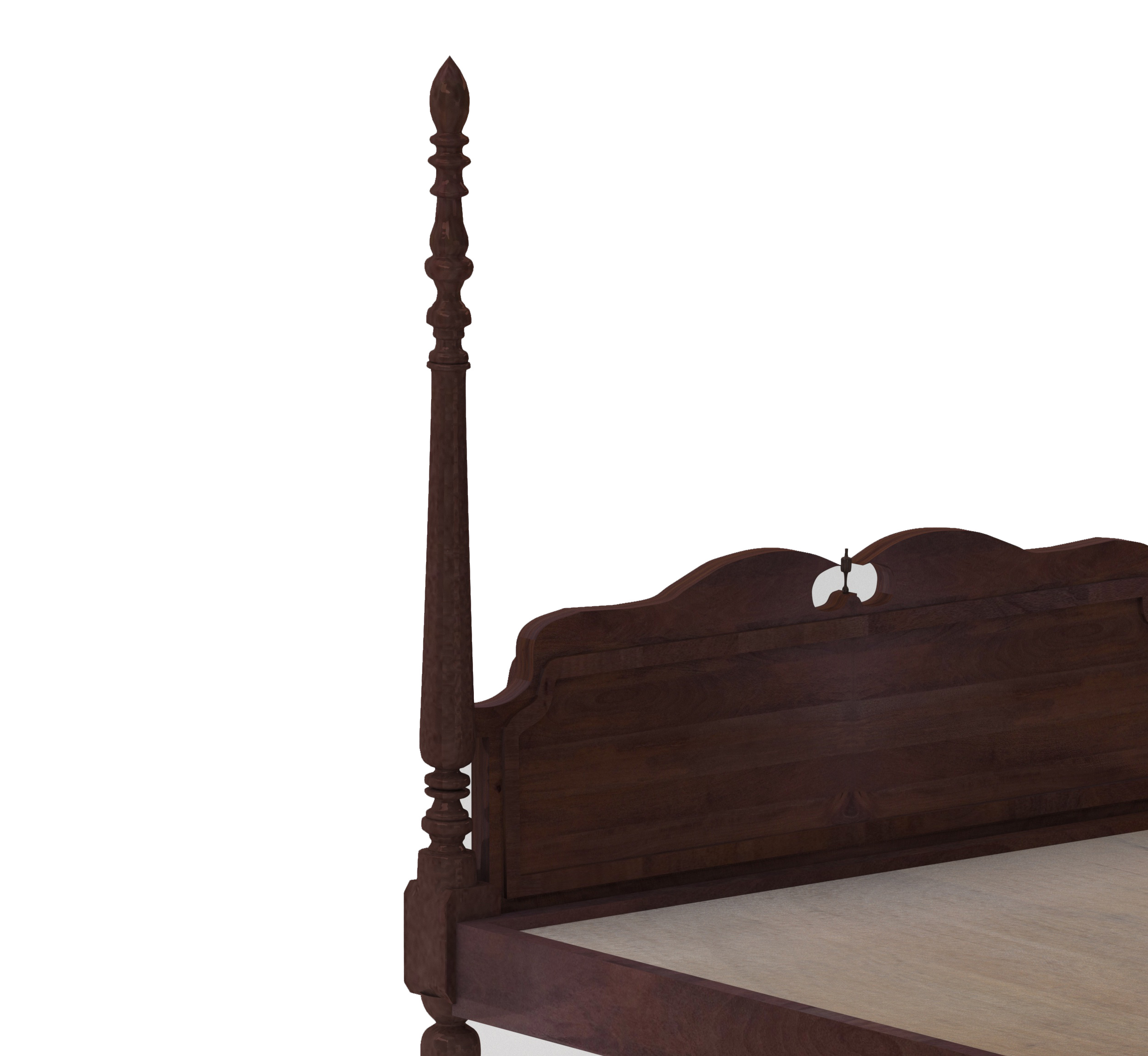 Iksha 100% Solid Wood Poster Bed