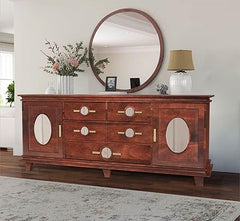 Mirror Accent 54" Wooden Sideboard