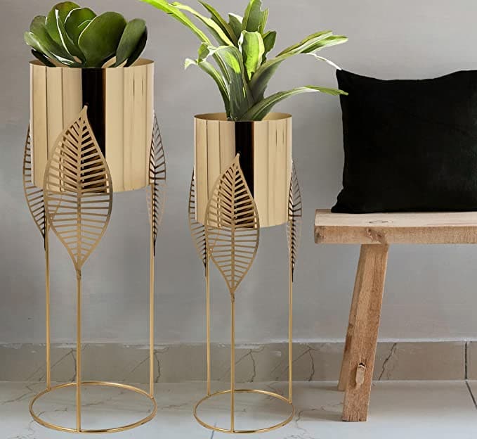 Ingrained Metal S/2 Planters