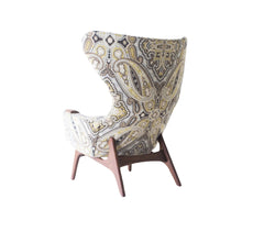 Keerat Trendy Plush Wing Chair