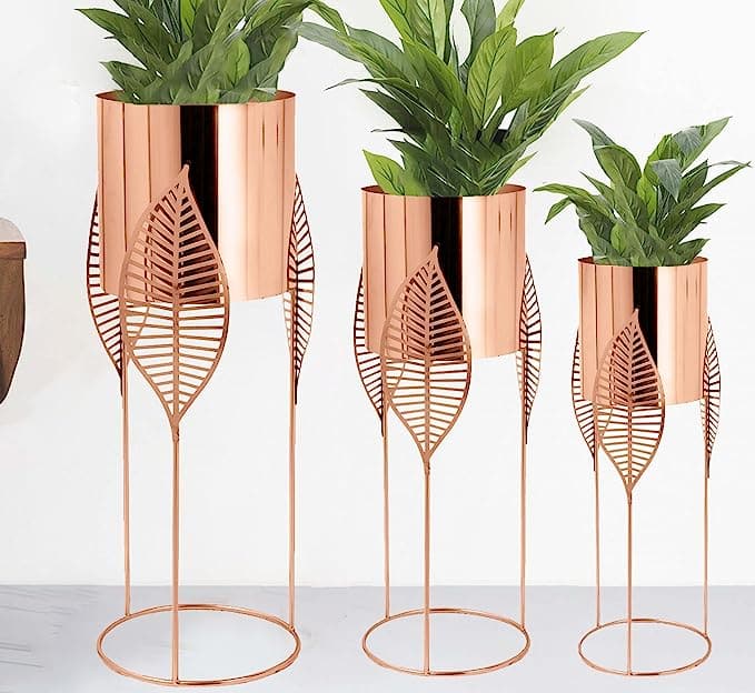 Ingrained Metal S/3 Planters