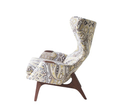 Keerat Trendy Plush Wing Chair