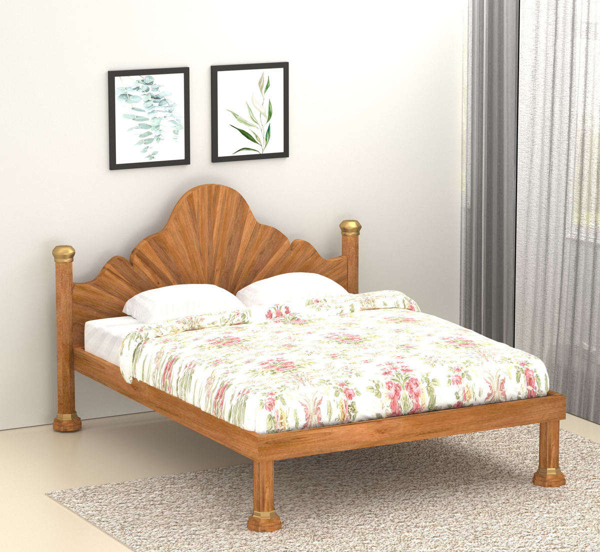 Rising 100% Solid Wood Poster Bed