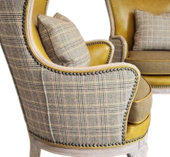 Vyaan Modern Plush Wing Chair