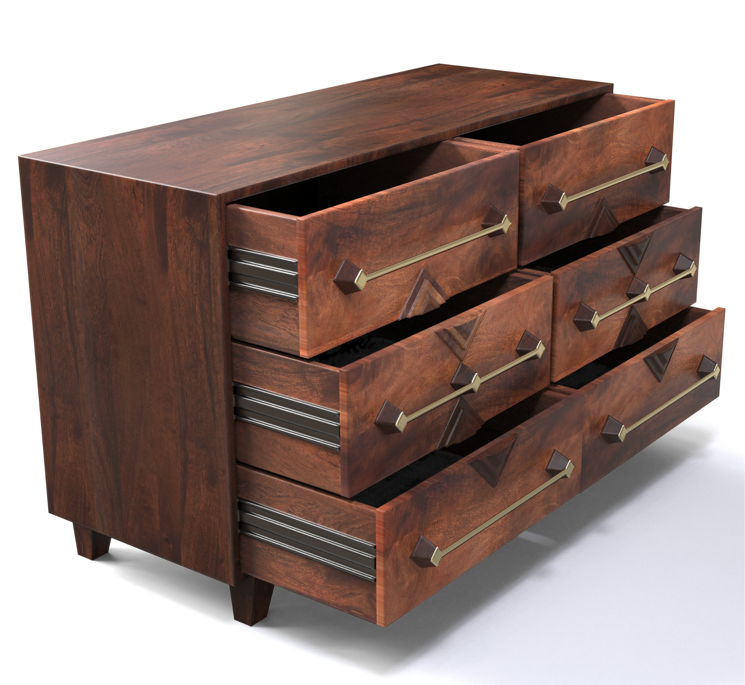 Luxe Wooden Chest of Drawers