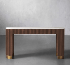 CORSICA DESIGNS Consoles Sloan Marble-Top Console Table