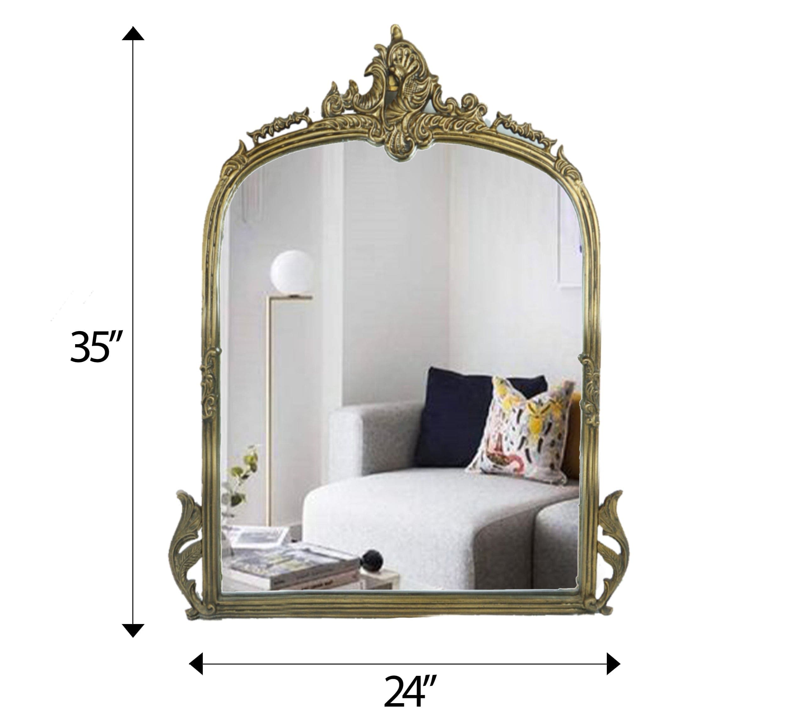 CORSICA DESIGNS Mirrors Victorian Arched Wall Mirror