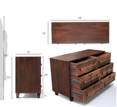 CORSICA DESIGNS Storage Cabinets Luxe Wooden Chest of Drawers