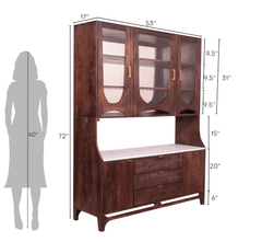 CORSICA DESIGNS Storage Cabinets Sloan Wooden Full-size Crockery Cabinet