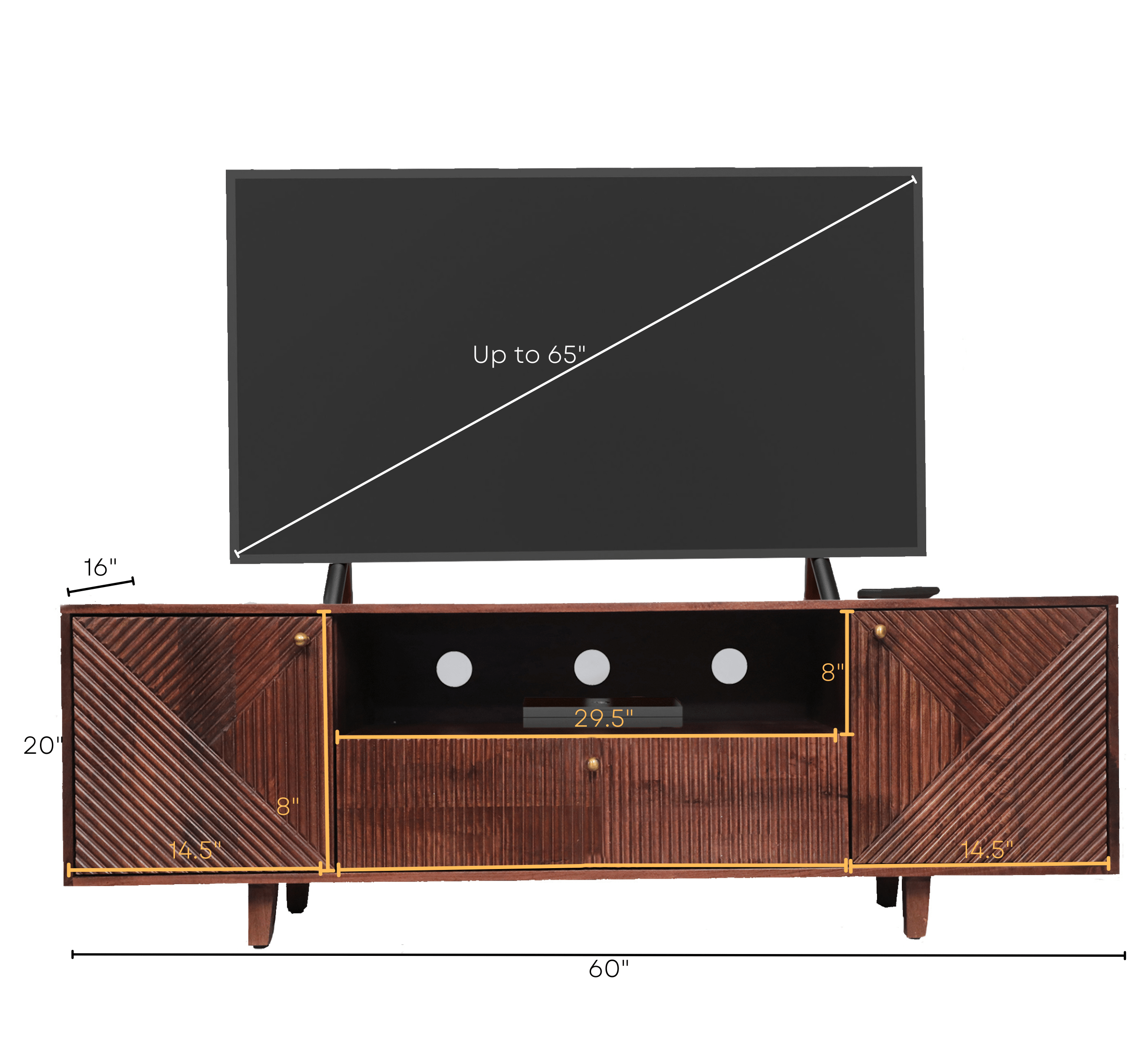 CORSICA DESIGNS TV Cabinets Sloan Wooden TV Cabinet